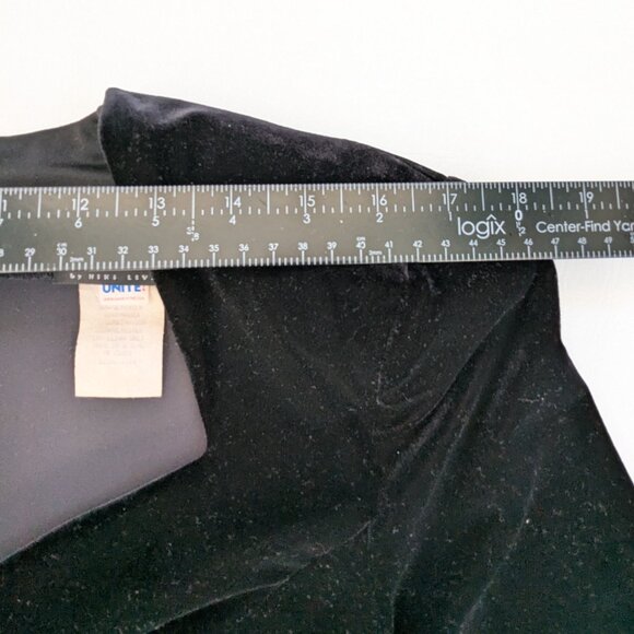 Vintage Niki Liva Black Velvet 90's Dress Sweetheart Neckline Size 4-6 Old Money - Picture 6 of 12